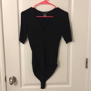 V-Neck Aqua bodysuit